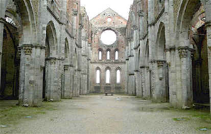 Nave of the Abbey of San Galgano
